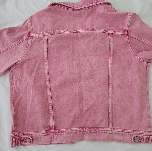 Vervet Pink Denim Jacket Large - Picture 3 of 4